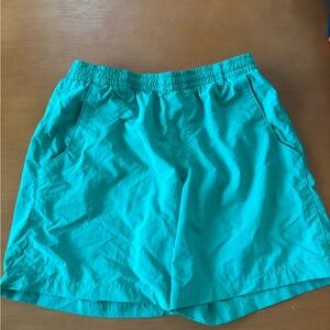 Columbia Blue Athletic Shorts Lightweight Moisture-Wicking